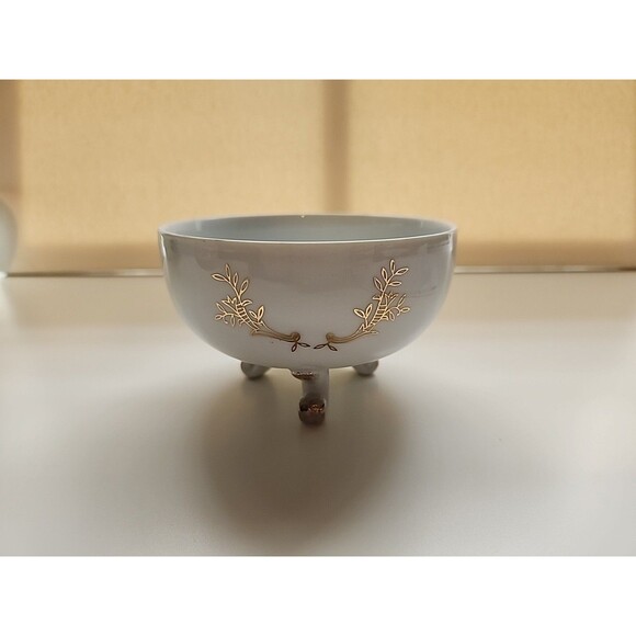 Vintage Lefton China 50th Anniversary Trinket Bowl - Picture 1 of 5